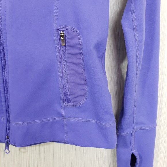 Zella Zippered fleecy jacket with mesh shoulder details - Picture 5 of 15